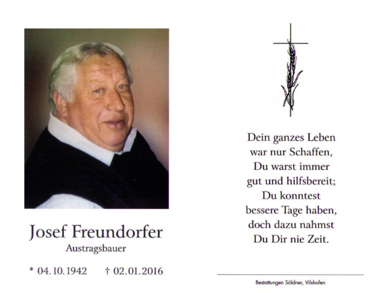 josef freundorfer